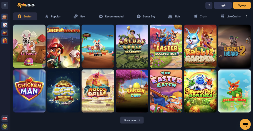 SpinHub Credit Card Casino